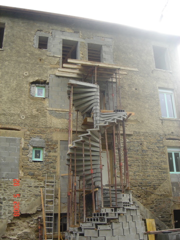 Rénovation d'un escalier à Bressenay